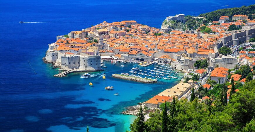 Dubrovnik old town harbour